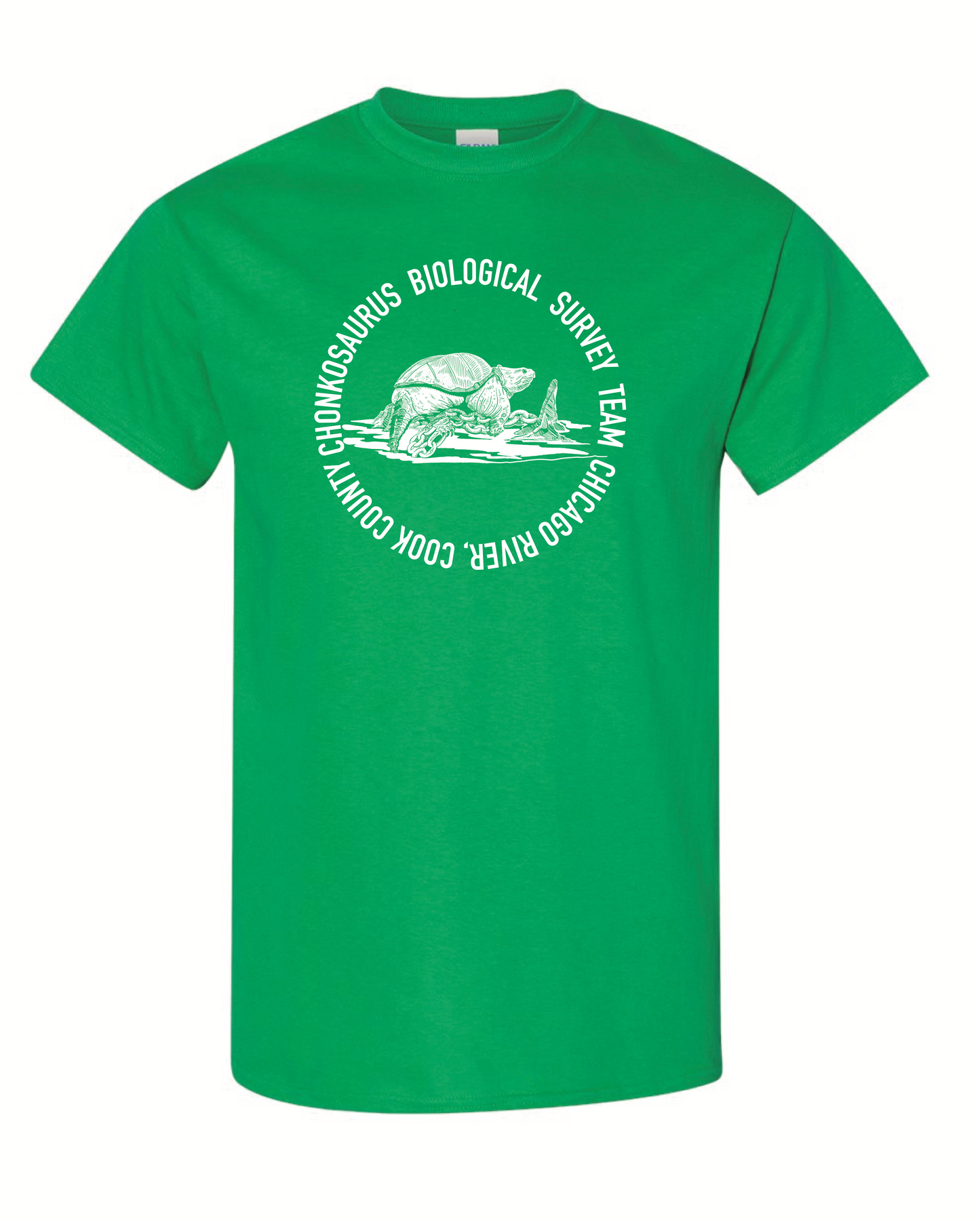 Chonkosaurus Bio Survey Team - Short Sleeve T-Shirt- Irish Green - Unisex